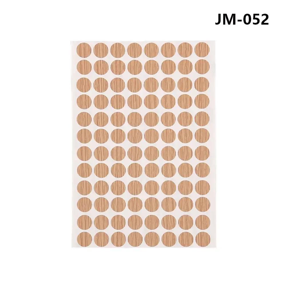 

96Pcs/Sheet 15mm Self Adhesive Screws Decorative Films Furniture Screw Cover Caps Stickers Wood Craft Desk Cabinet Ornament