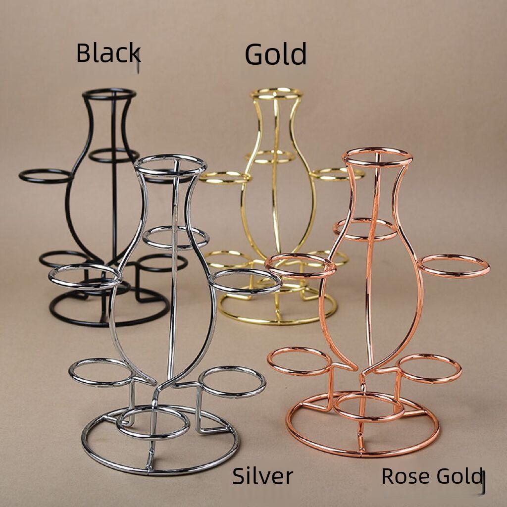 Metall Kristallkugel Basis mit sieben Katzenaugenkugeln - Kreatives Heim Schreibtisch Ornament