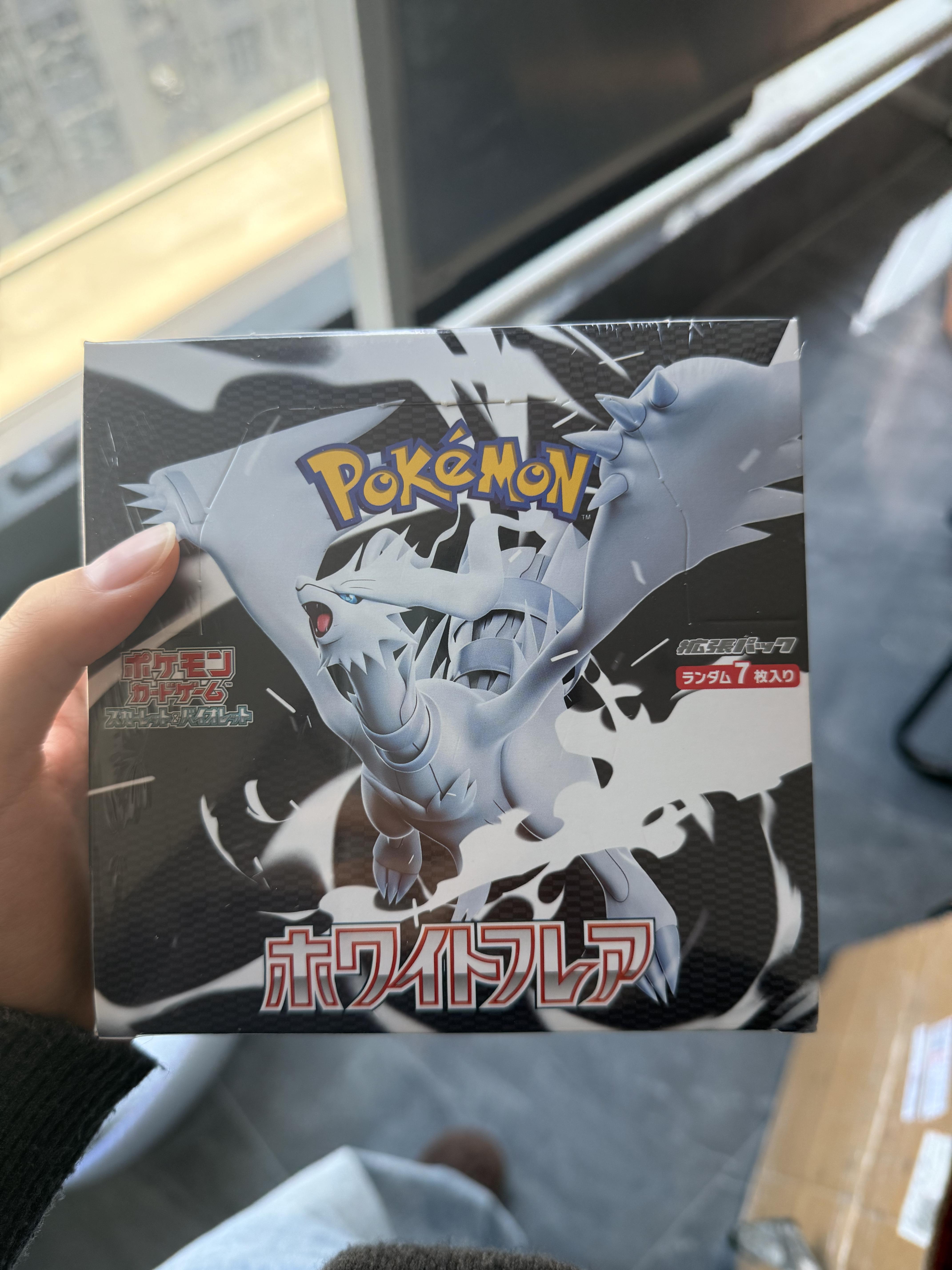 Original Japanese Version Pokemoned Scarlet Violet SV11W White Flare Carrom Board Booster Card PTCG Trading Cards Collect белый