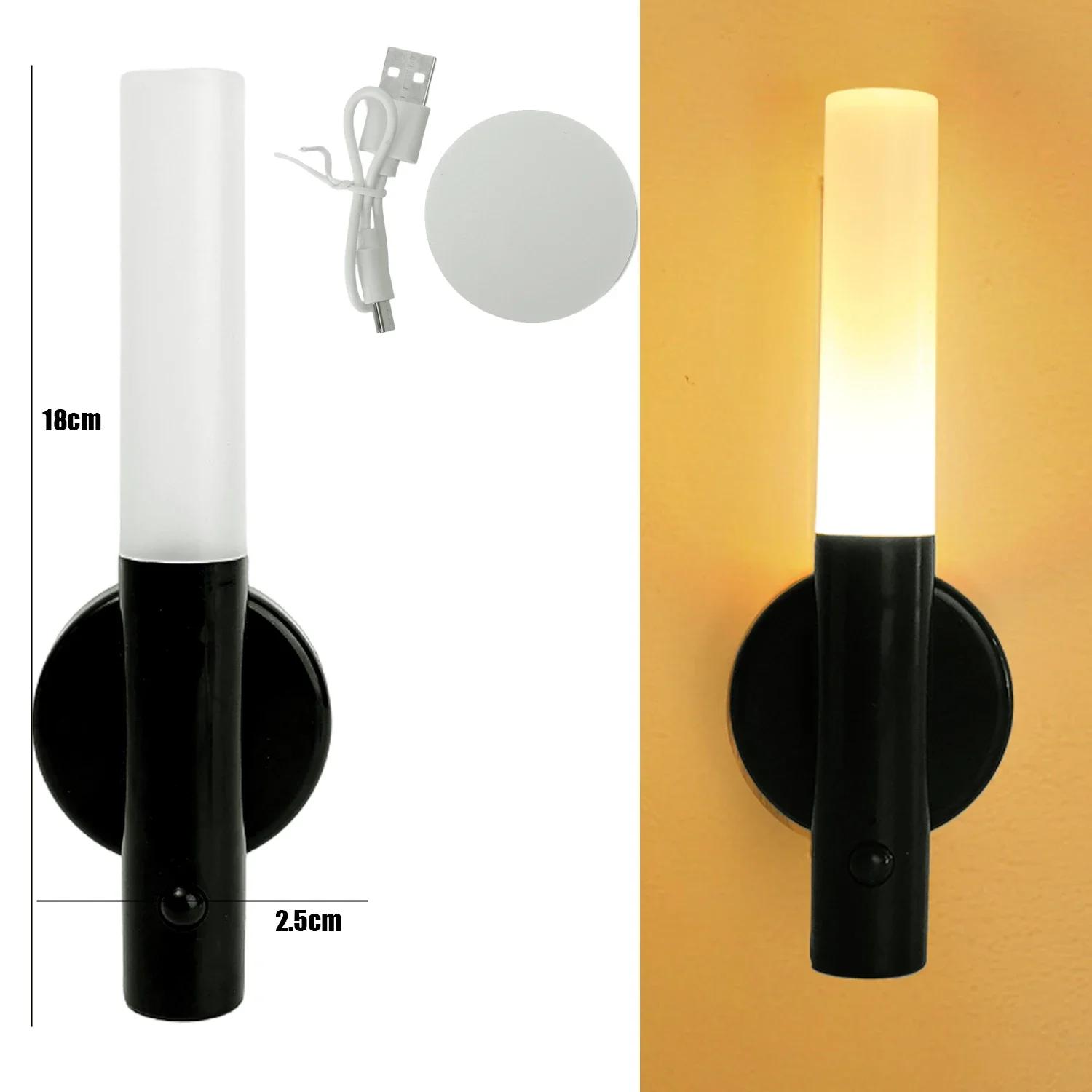 

Ночники Магнитный настенный светильник Датчик движения Интеллектуальный индукционный светильник Перезаряжаемый кухонный светильник для шкафа для спальни прихожей