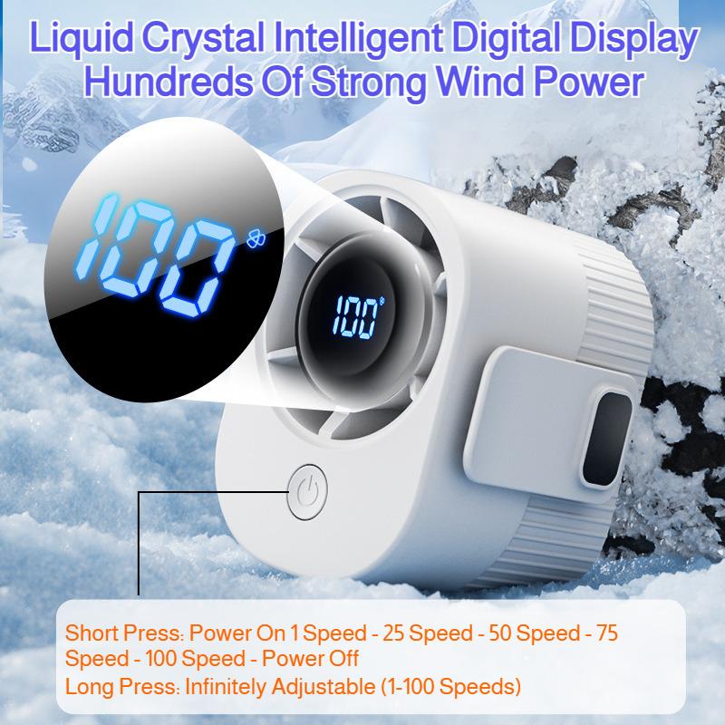 Portable Mini Rechargeable Small Fan High Speed Cooling for Outdoor Workplace High Temperature Work Waist Fan