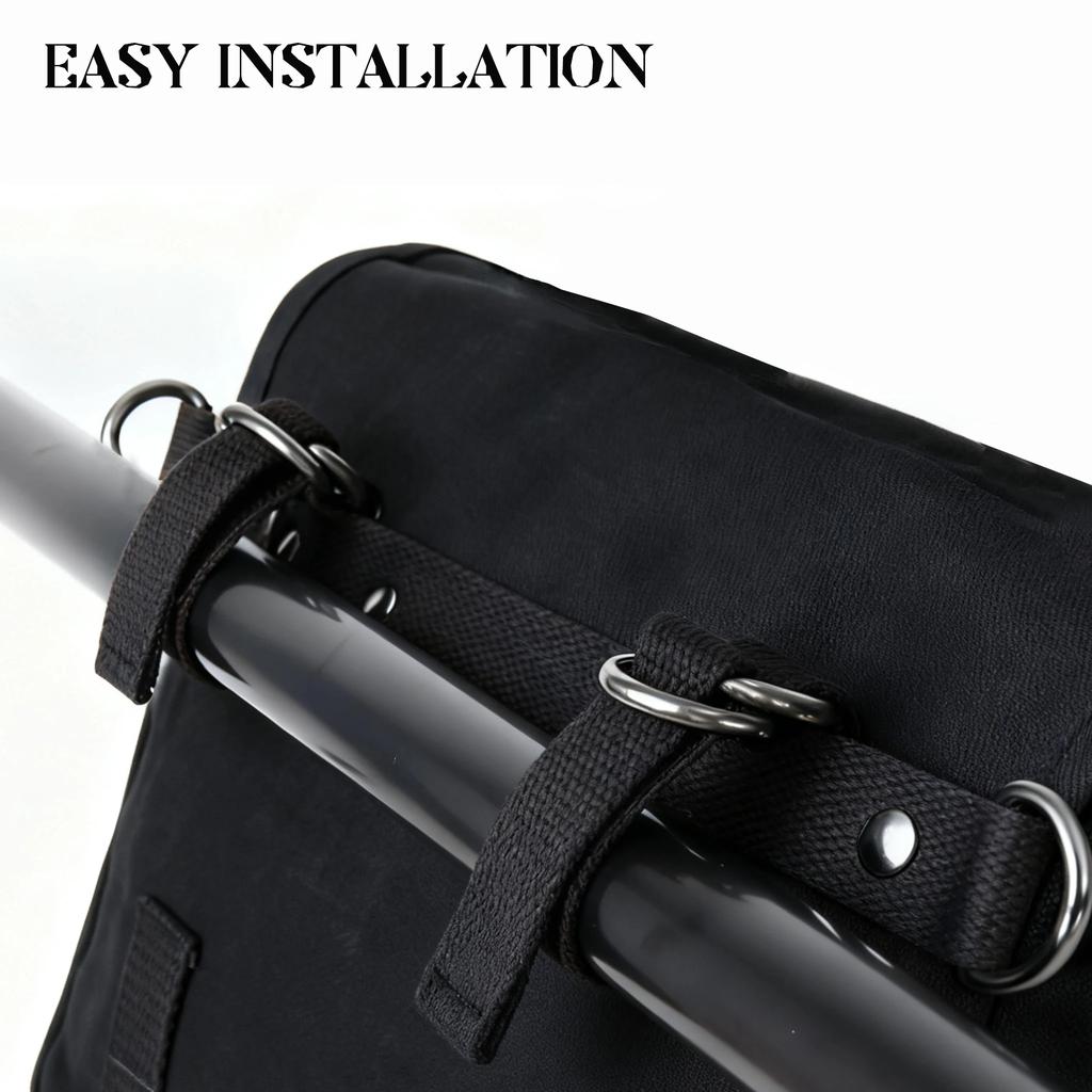 Universal Motorcycle Saddle Bag Waterproof Wax Canvas  Motorrad Tool Bag For Harley Yamah Honda BMW Small Crossbody Bag