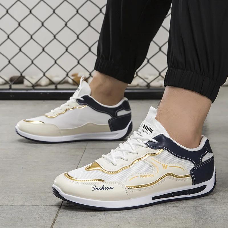 Fashion Sneaker Korean Summer New Shoes Men 2024 Mesh Breathable Comfort Casual Shoes Fashion Versatile Running Shoes Tenis Masculino