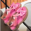 Summer Bow Little Girl Fashionable Versatile Sandals for Baby Girls Korean Version Casual Soft Soled Beach Shoes