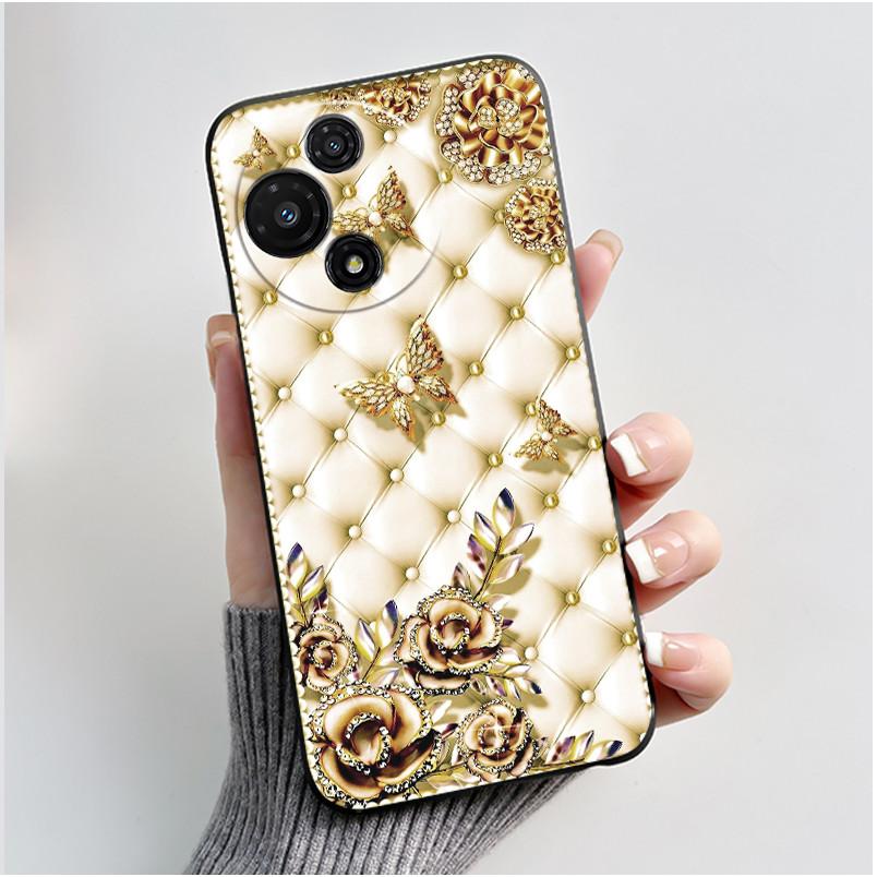 Soft Silicone Black Casing For TCL 60R 5G/60 5G Anti-scratch Cover For TCL 60 SE Nxtpaper T521K Penguins Design Shell