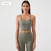 Lu Same Sports Vest Female Outwear Semi-Fixed One-Piece Cup Bubble Wrap Push up Sports Bra Workout Yoga Vest