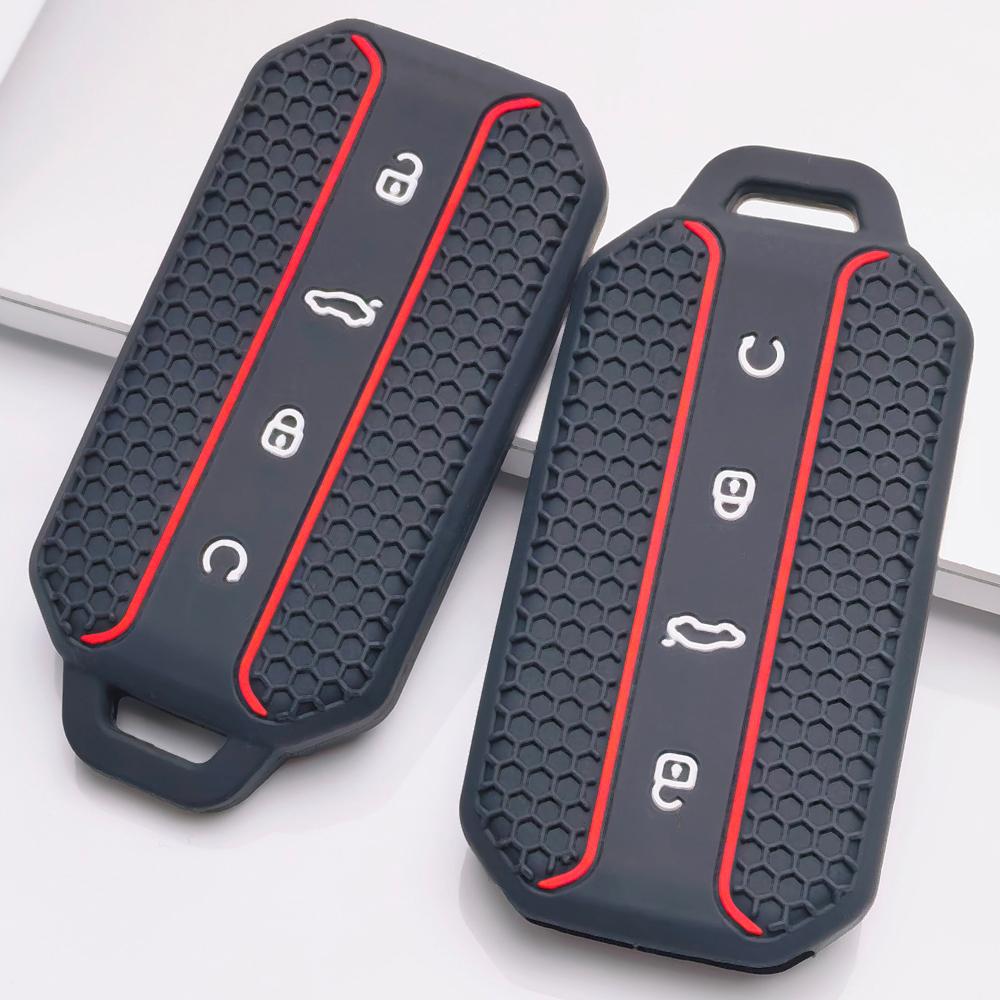 Smart Remote Key Shell Protector for Chery Jaecoo 5 J5 J7 Tiggo 9 Arrizo 8 OMODA 5 Jetour Honeycomb Texture Racing Stripe Remote Key Case Protector