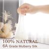Ultra Soft 100% Mulberry Silk Jacquard Summer Quilt Cotton Cover Cooling Blanket Lightweight Breathable Bedding For All Seasons
