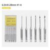 6Pcs/Box Dental Engine Use Endodontic Gates Drill Peeso Reamers Glidden Rotary 28mm/32mm #1-6 Stainless Steel Endo Files Dentist