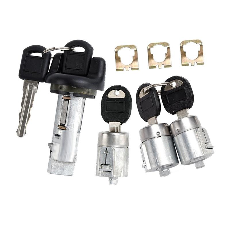 As Shown Door Lock Set Door Lock Set With Keys Replacement Kit Compatible 98-99 Models Ignition Switch Cylinder