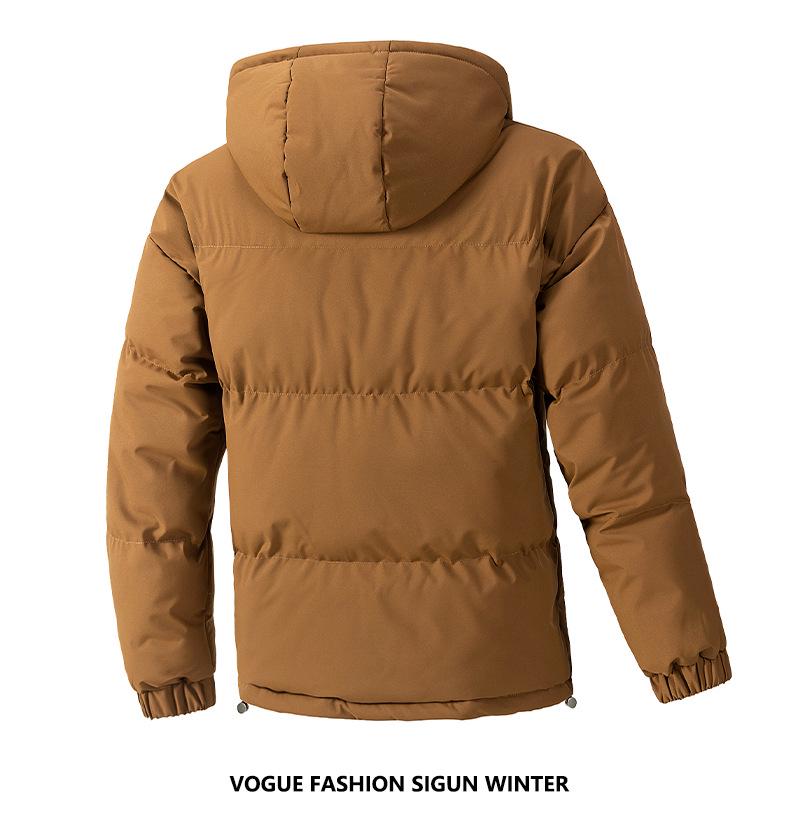 Men's Plus Size M-8XL Winter Cotton Hooded Puffer Jacket - Thick, Loose Fit for Couples