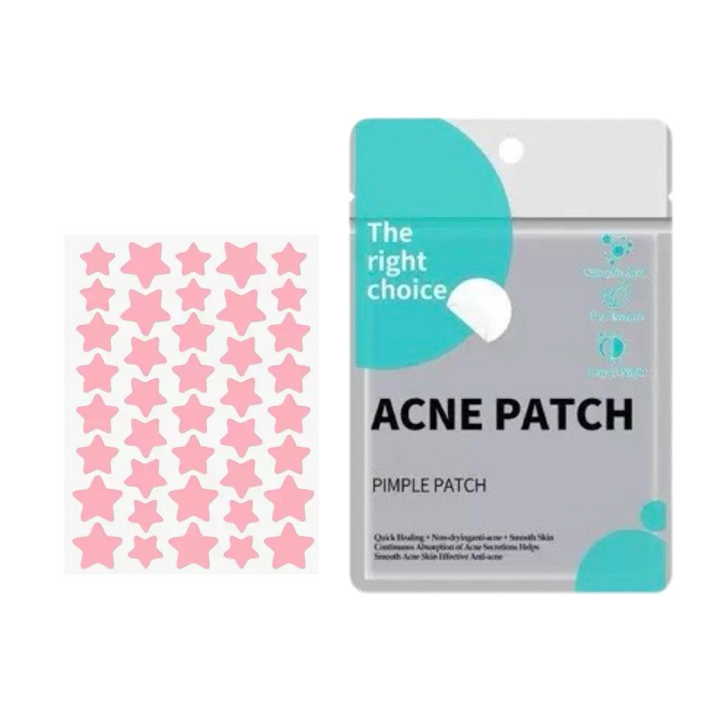 Official Star Acne Patches - 40 Clear, Invisible Hydrocolloid Patches for Pimple Absorption