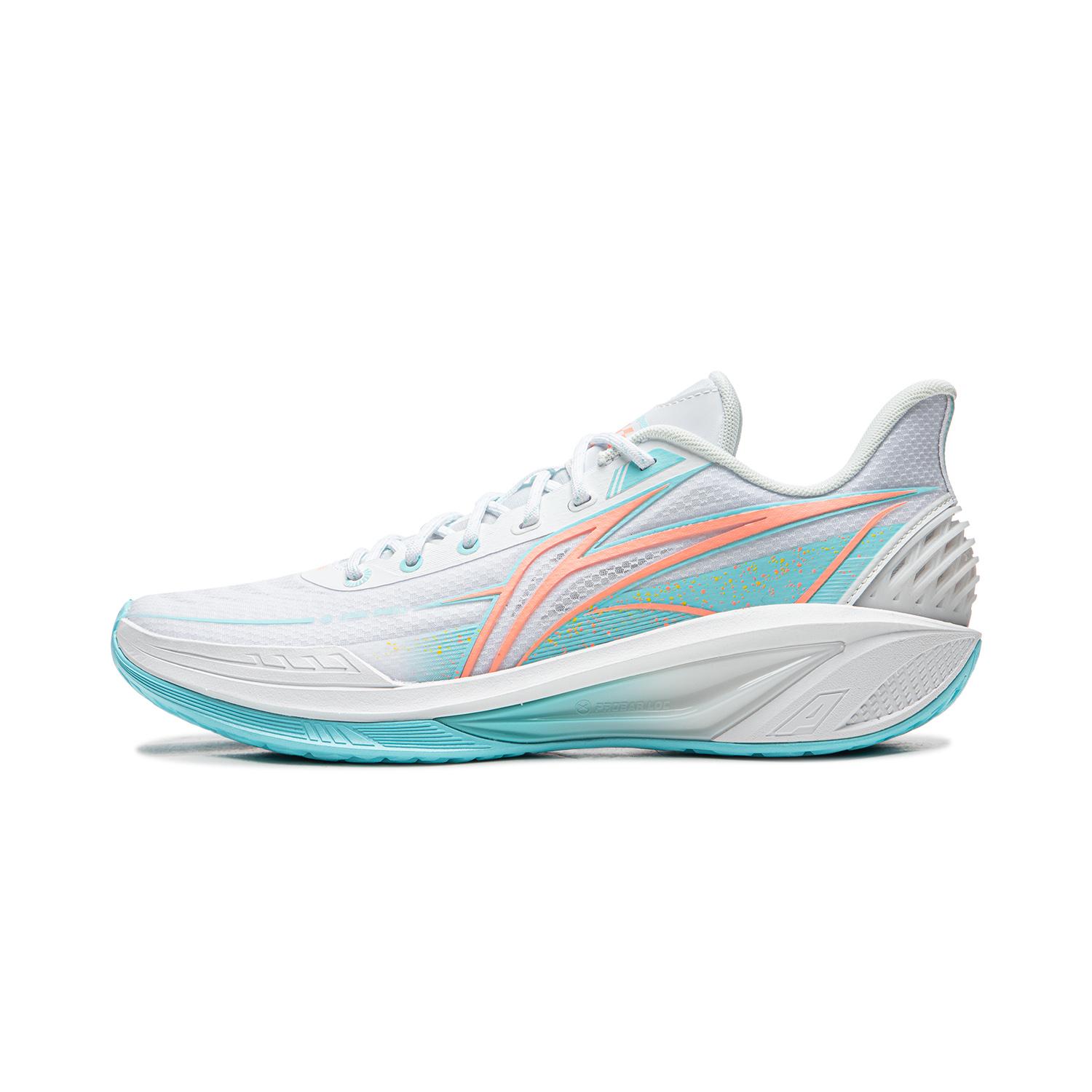 Li Ning Light Speed 4 Low top Basketball Shoes Men s White Blue ABPW011-1 43