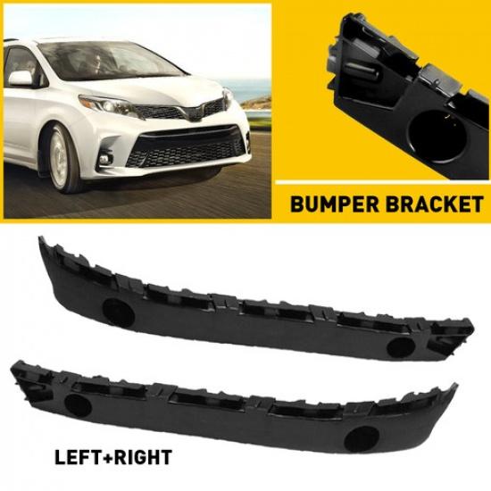 1 Pair Bumper Bracket For 2011- Toyota Sienna Front Driver & Passenger Side