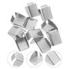 10 Pcs Cabinet Shelf Clip Metal Support Supports for File Clips Shelving Bookshelf Peg