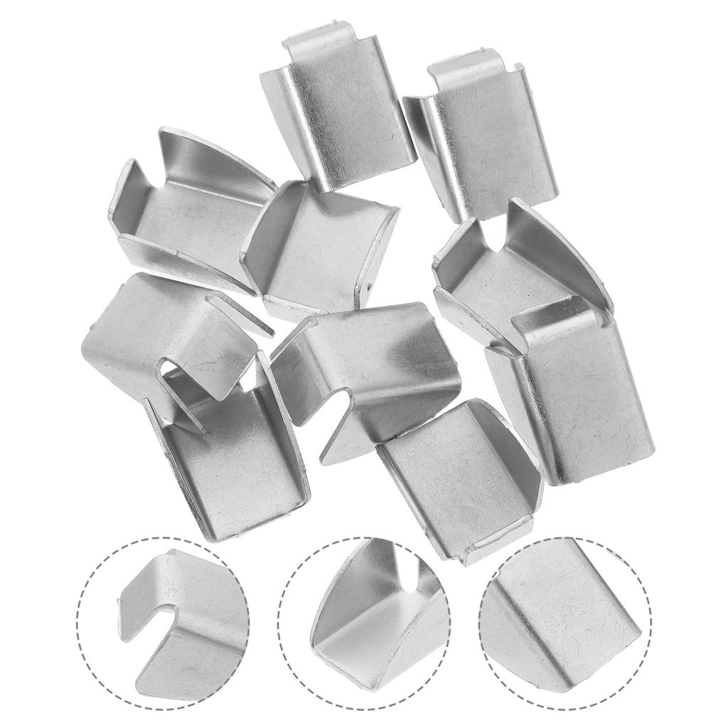 10Pcs Metal Shelf Clips Heavy Duty Cabinet Shelf Support Clip for Office File Cabinets Bookshelf Pegs Shelving Brackets Sturdy