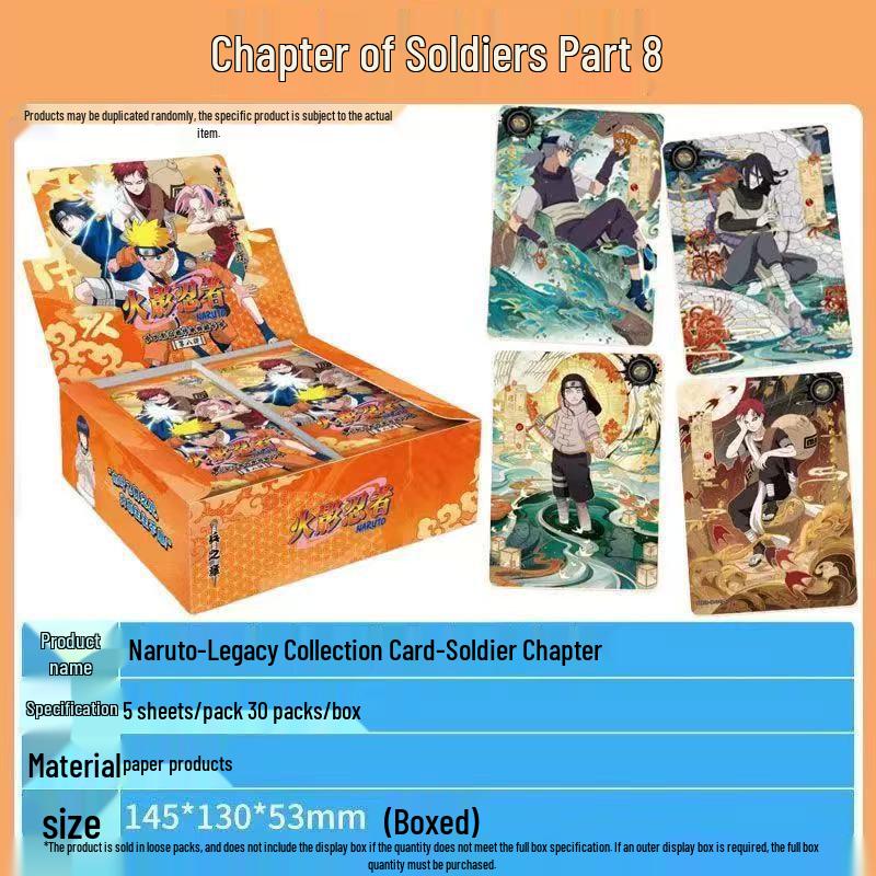 Naruto Soldier Box: Chapter 8 Deluxe SP Card Set (CR Naruto & Gaara)
