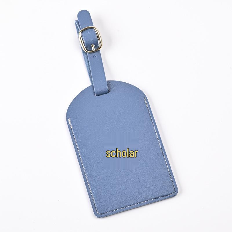 Thickened PU Leather Map-Stamped Luggage Tag & Passport Holder Set