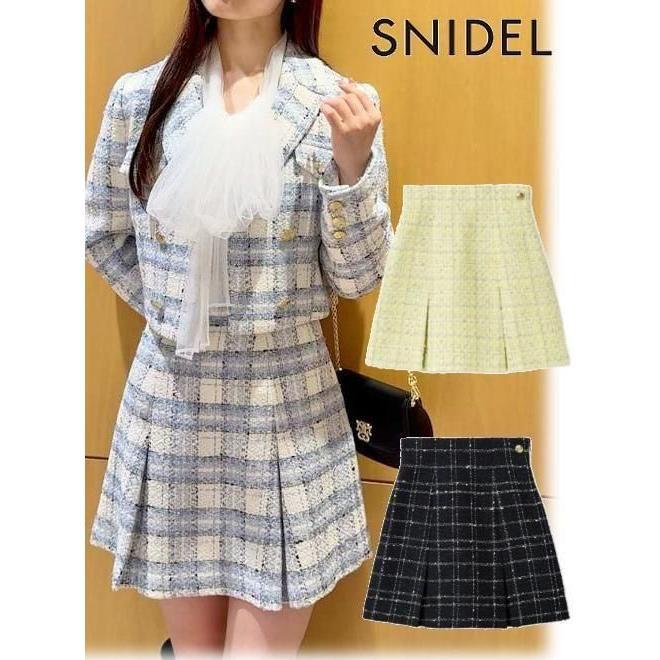 (Limited time 20% OFF & 300 yen OFF) snidel / Snidel Balie Tweed Skirt 26 Spring/Summer SWFS261083