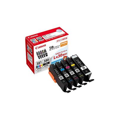 Canon Genuine Ink Cartridge BCI-381 (BK/C/M/Y) + 380 5-Color Multipack BCI-381+380/5MP Dimensions: Length: 5.3cm, Width: 13.9cm, Height: 10.75cm