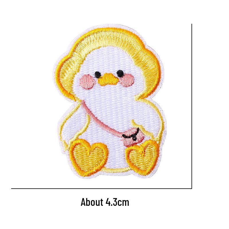 Self-Adhesive Embroidery Cartoon Patch Stickers for Clothes and DIY Journals