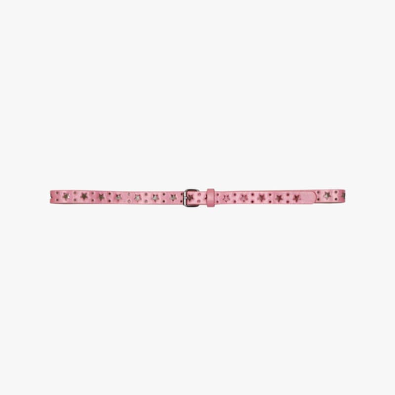 

PINK PINEAPPLE DRAW PUNCHING BELT_PINK PINK_FREE