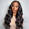 Afrikanische Perücke weibliche lange lockige Haare große Welle Körperwelle Perücken Chemiefaser Mechanismus volle Kopfbedeckung