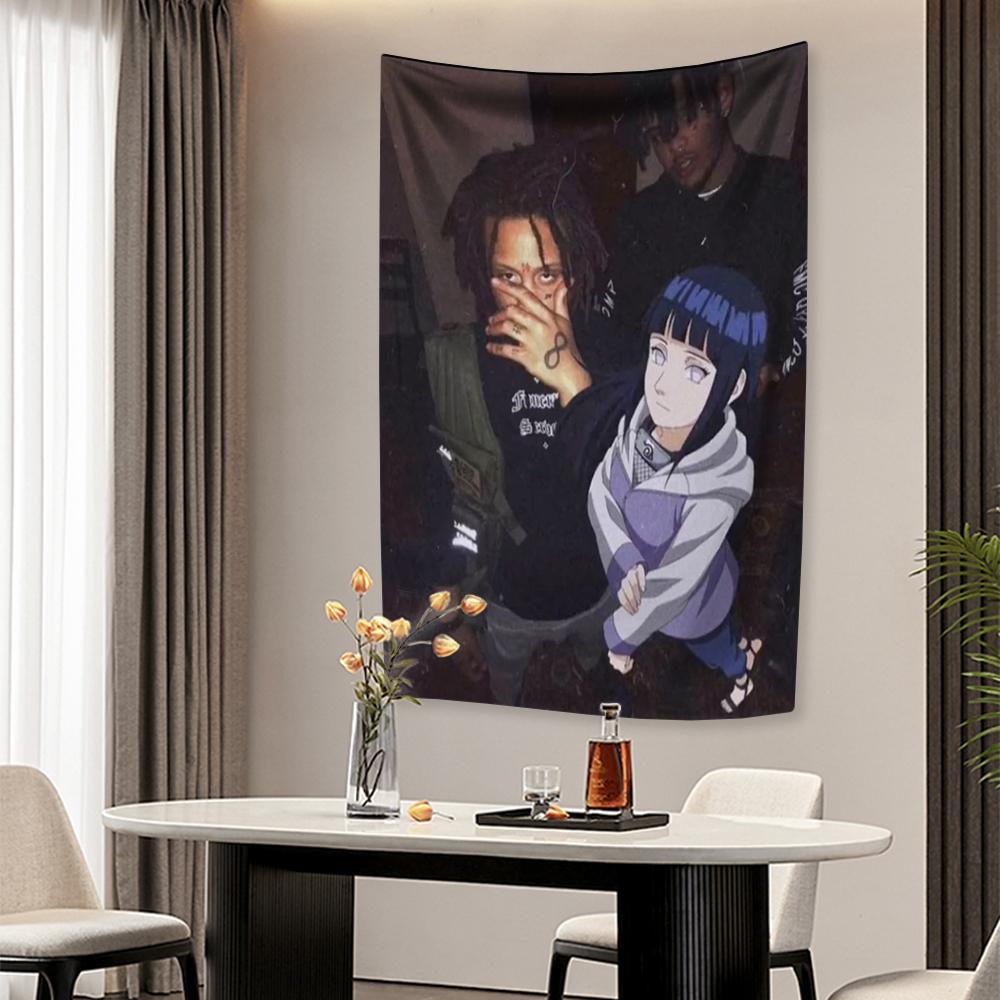 

Рэпер И Аниме Девушка Гобелен Креативный Домашний Декор Эстетика Настенный Подвес Покрытие Гостиная Спальня Фон Подарок для Поклонников 29x37in