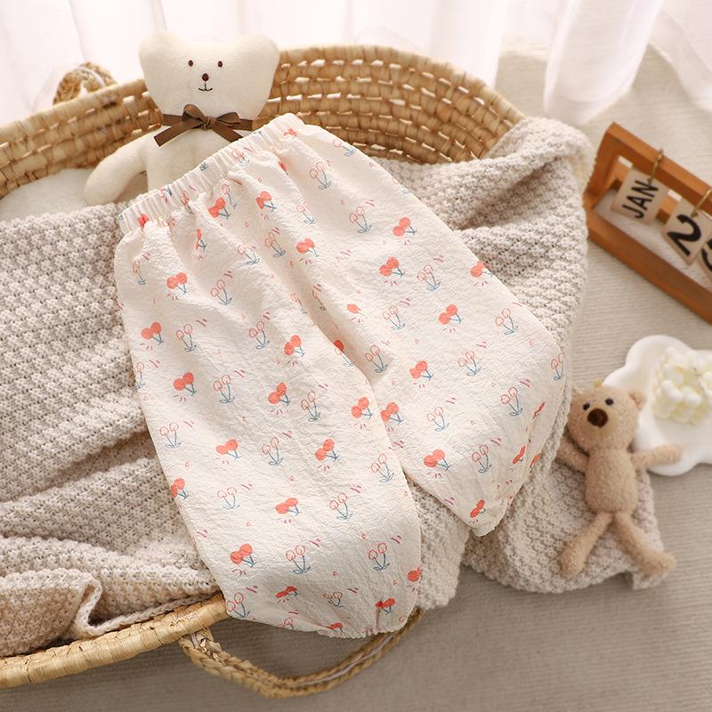 1-5 Years Children's Pants Summer Kids Anti Mosquito Pants for Boys and Girls Baby Casual Crops Breathable Sports Pants for Children