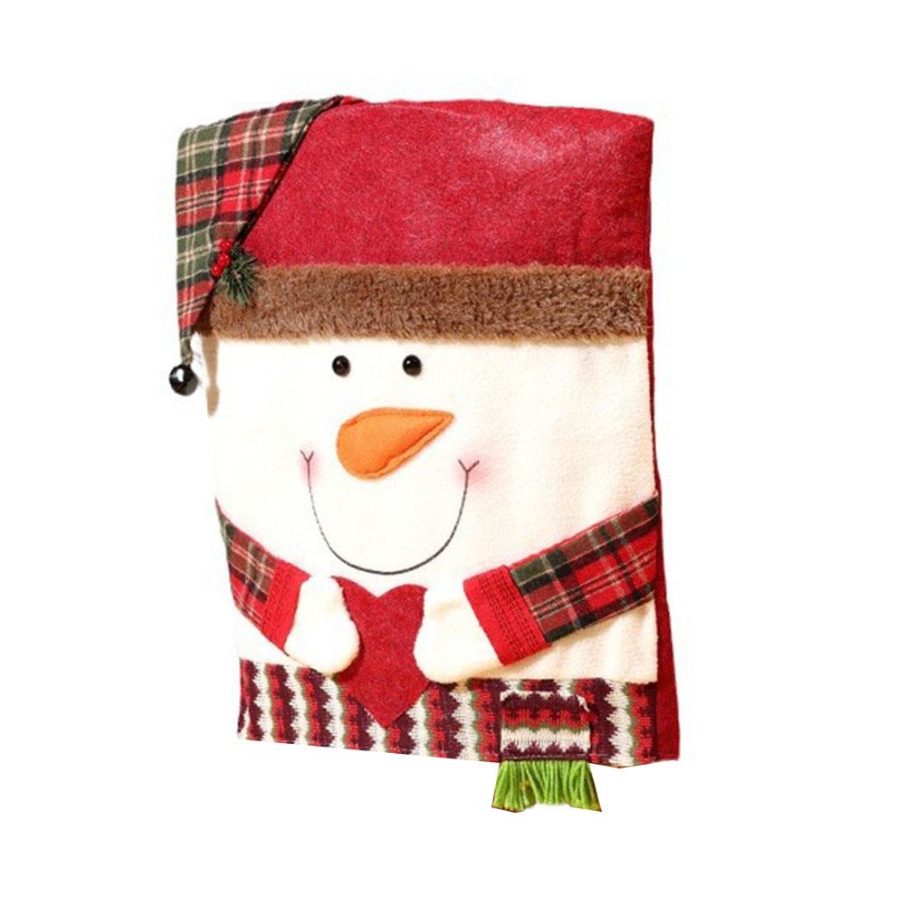 

For Holiday Chair Covers for Dining Chairs with Snowman Santa and Reindeer Designs for Christmas Parties and Gatherings