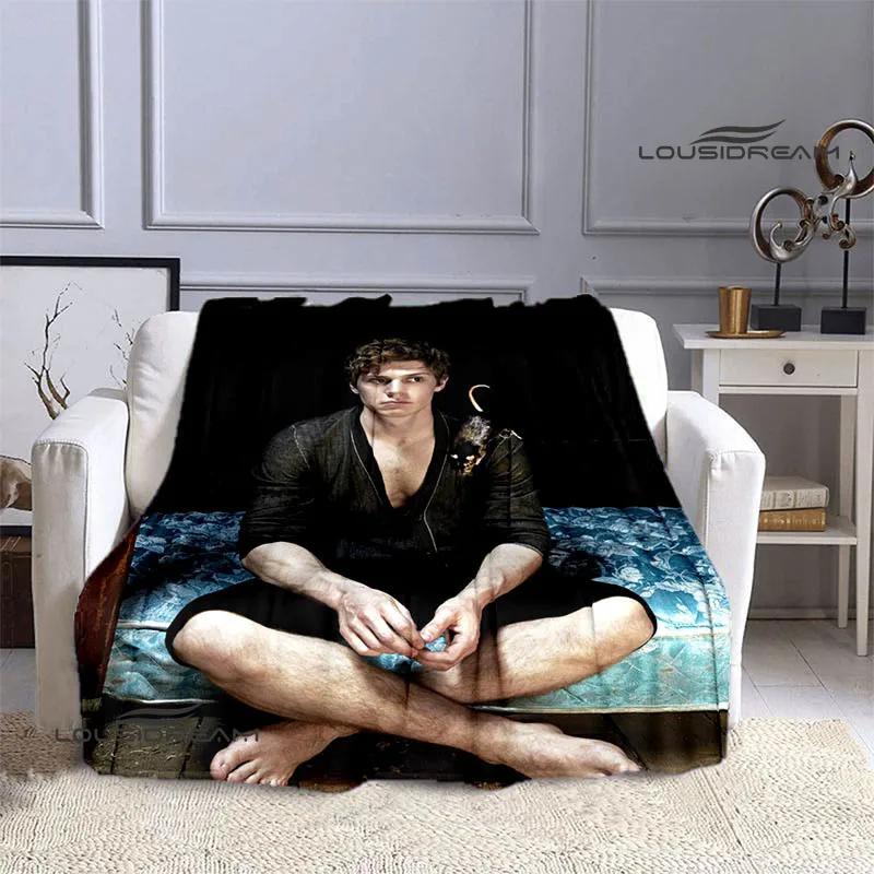 3D Evan Peters Muster bedruckte Decke Mode hält warm schöne Decken weiche und bequeme Decke Geburtstagsgeschenke