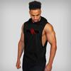 Muscleguys Muscle Guys Brand Mens Gym Stringer  Tank Top Fitness Hoodies Men Sleeveless Shirt Bodybuilding Hooded Sweatshirts Singlets Vest