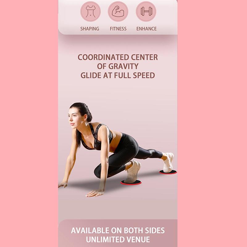 2Pcs Solid Color Yoga Sliding Discs, Yoga Fitness Foot Sliding Pads, Workout Equipment for Abdominal Core Training, Body Shaping