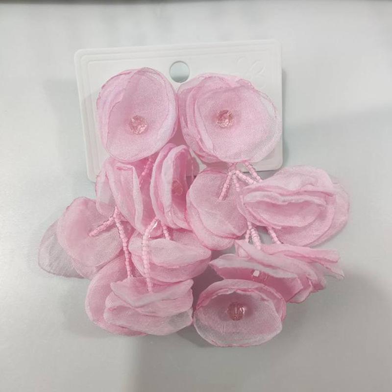 Mesh Flower Earrings Retro Small Fresh Personalized Versatile Stud Earrings Trendy New Design Earrings