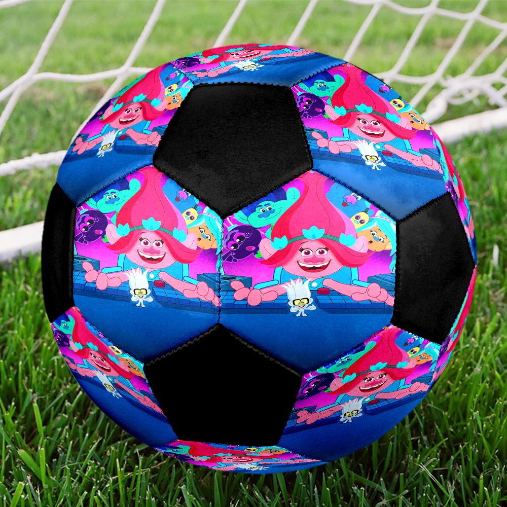 Trolls Theme Size 5 Soccer Ball, Suitable for Both Indoor and Outdoor Matches, a Gift Suitable for Everyone.