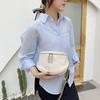 Leather Women's Bag First Layer Cowhide Saddle Bag Women's Bag New Trendy Fashion Casual Breast Bag Shoulder Messenger Bag