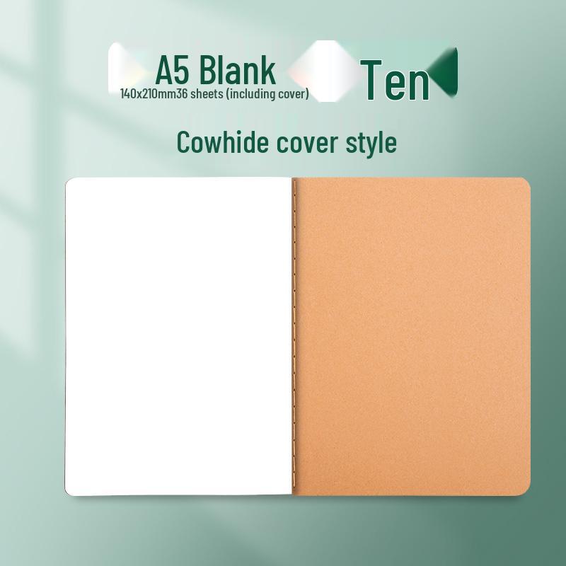 Kraft Paper Notebook for Students - B5, A4, A5 Sizes for Elementary and Junior High School.