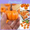 12pcs Artificial Mini Foam Pumpkin Simulation Props Perfect For Halloween Party Decoration