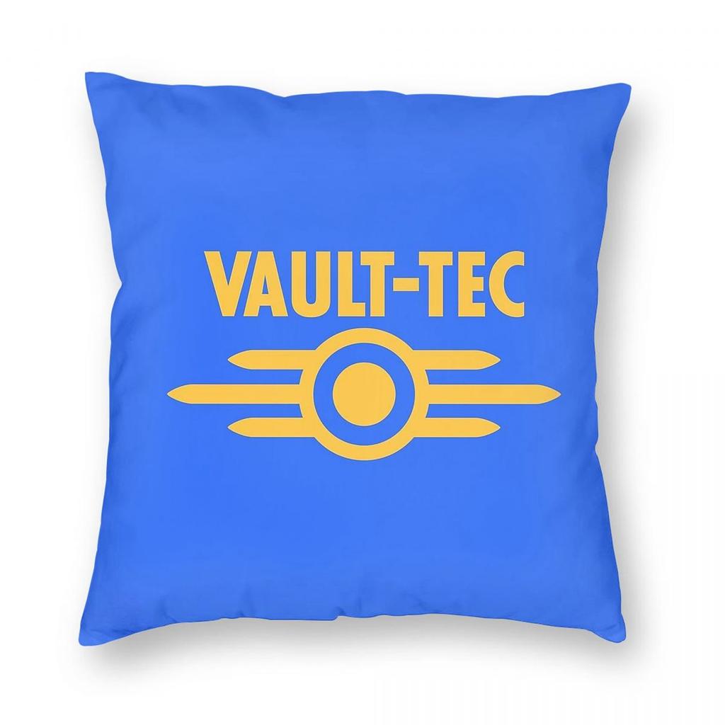 Vault Tech VaultTec Pillowcase Polyester Linen Velvet Printed Zip Decor Car Cushion Cover