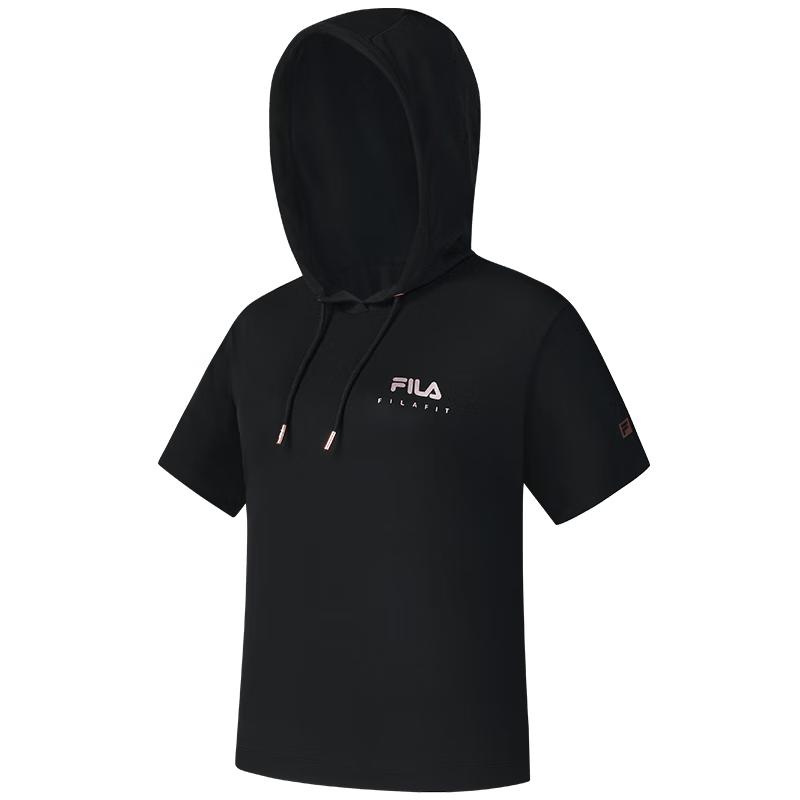 FILA Women s Knit Short Sleeve Hooded T-Shirt M