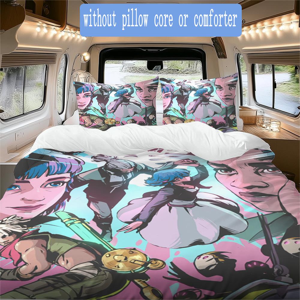 Arcane Season Pattern Bedding,Quilt Set Quilt Cover Pillowcase Home Birthday Gift (1*duvet cover+2*pillowcase,without core)XSJT0917103