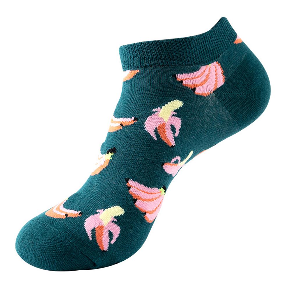 Fashion Funny Men's Hip Hop Harajuku Cartoon Cotton  Fruit Animal Beer Food Happy Casual Business Short Socks Gift Dropship