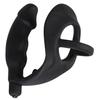 Penis Ring with Vibration and Dildo - Black Velvets