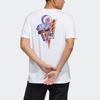 Adidas Neo Logo Print Sport Short Sleeve T-Shirt Men Tops White GP4810