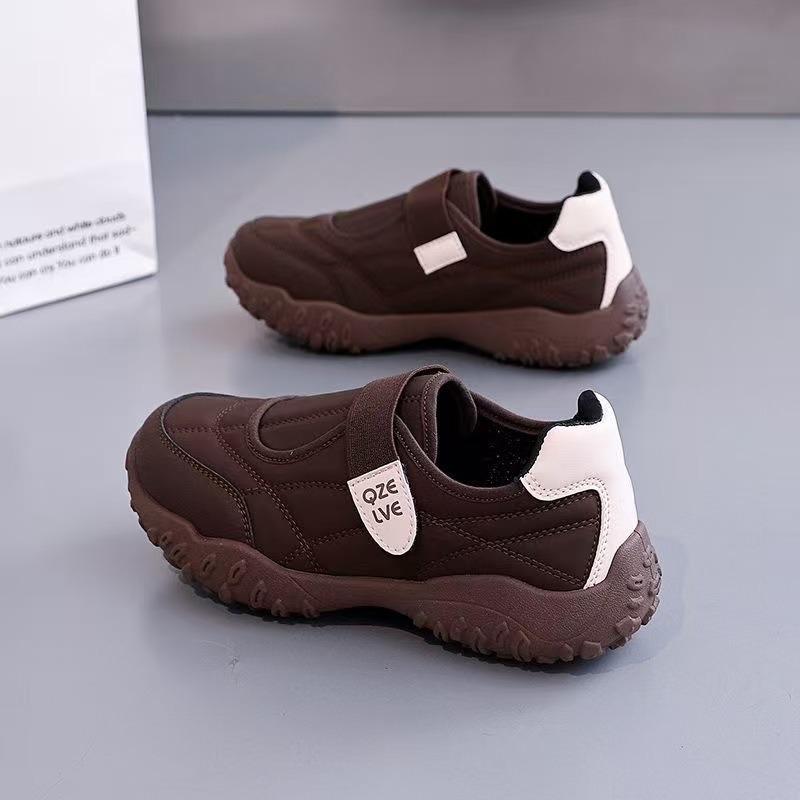 Versatile Casual Sports Shoes New Autumn Breathable Campus Style Velcro Flat Bottom Student Girl