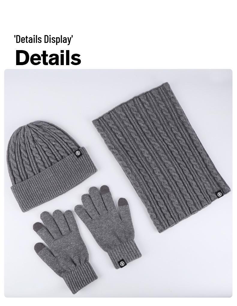 Self-Heating Neck Warmer Set: Winter-Ready Beanie, Scarf, and Gloves with Ear Protection