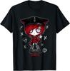 Edgy Kitty Hat Scene Kid Emo Alt Goth Red T-Shirt