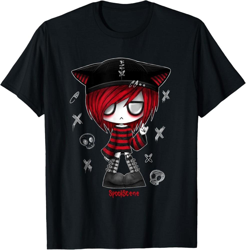 

Дерзкая шапка котенка Кид Эмо Альт Гот Красная футболка 3XL