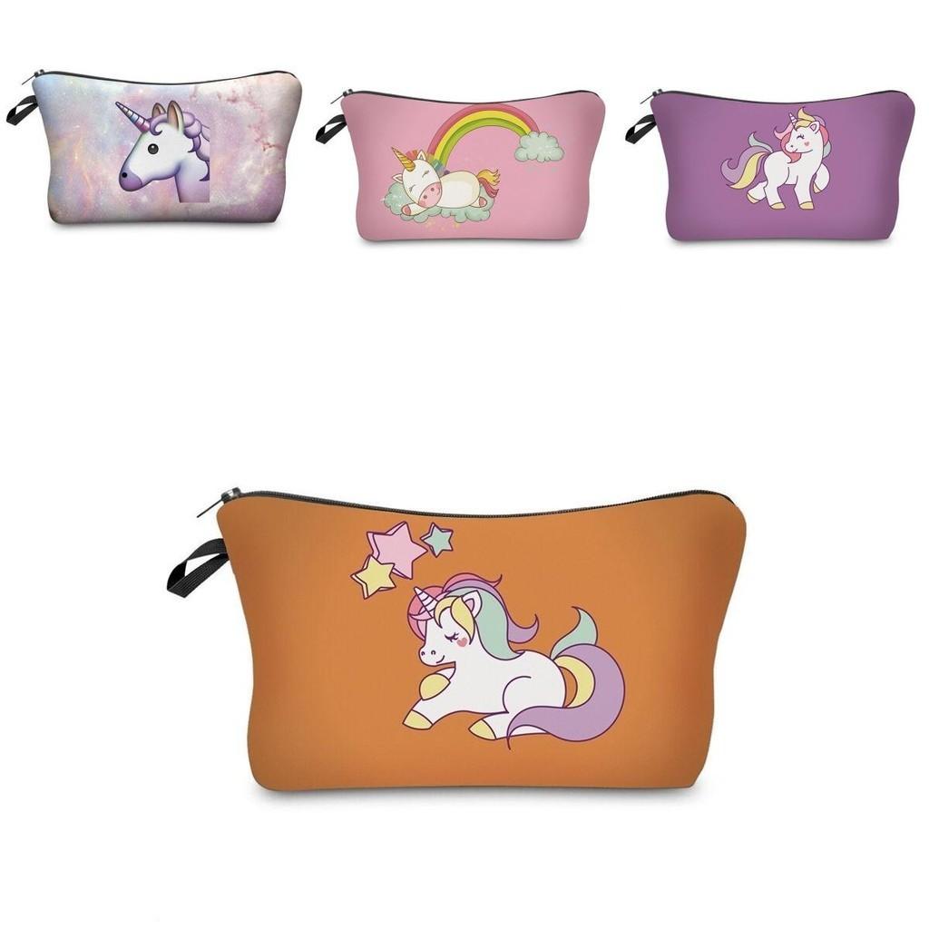 Adorable Unicorn Make Up Bag Emoji Cosmetic Travel Case Ideal For Girls And Ladies