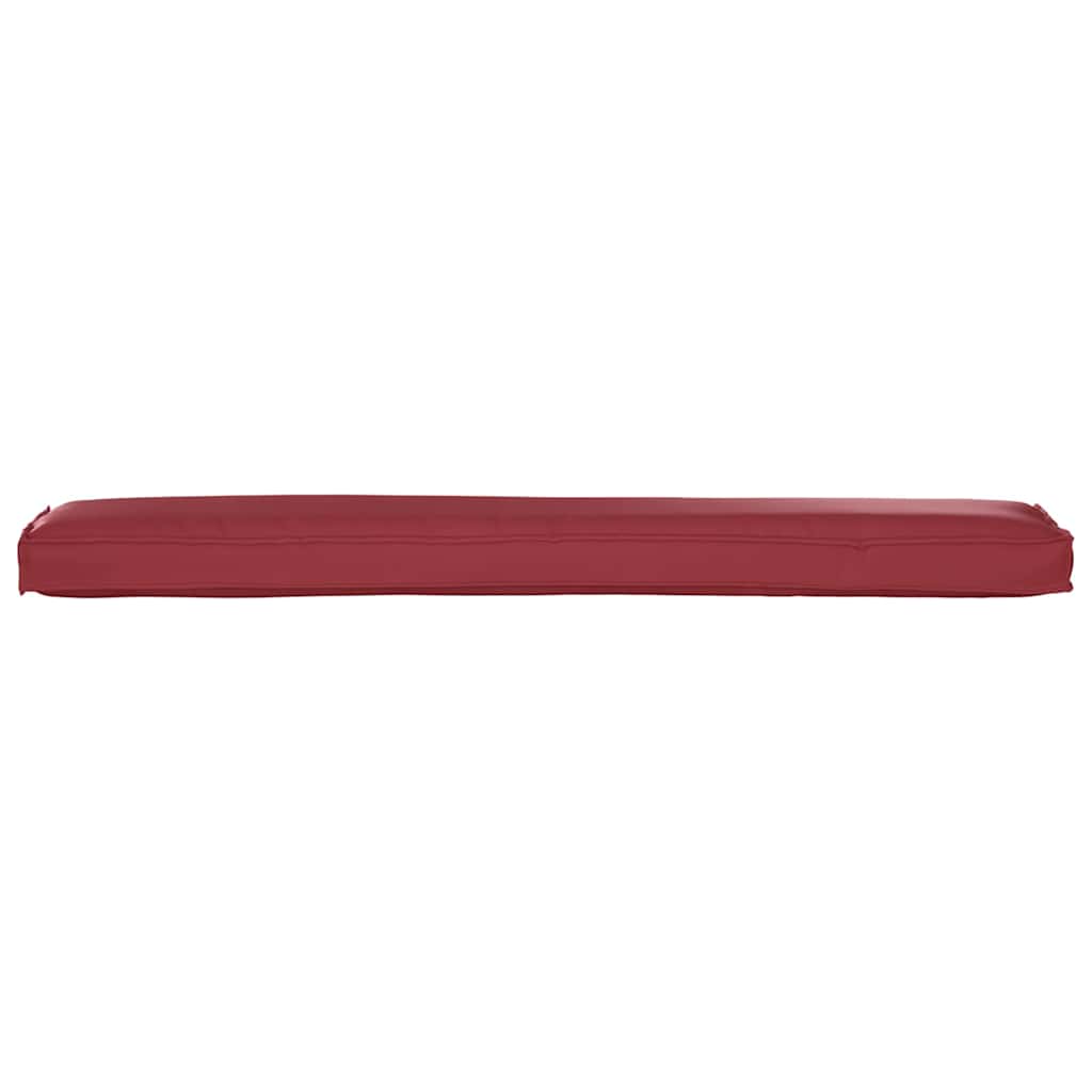 Pallet Cushion Set 2 Pcs Burgundy 200 X 40 X 8 Cm Oxford Fabric